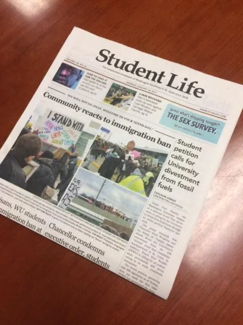 copy of Student Life newspaper