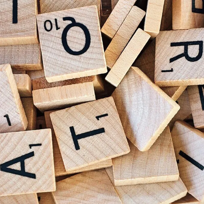 scrabble tiles