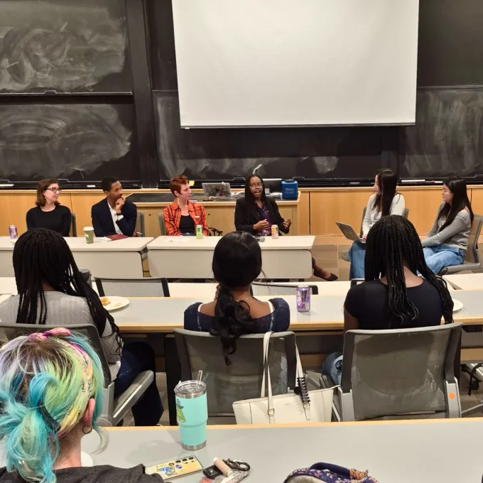 photo from the panel discussion